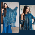 Eid Sale Live Now Hania Amir Orignal 3PC With Heavy Embroidery